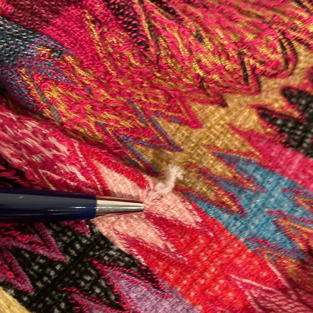 Scarf Zigzag Chevron 100% Rayon Boho Multi Color - image 7